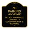 Signmission No Parking Anytime Do Not Jeopardize Our Safety. Our Community Is Watching, A-DES-BG-1818-23765 A-DES-BG-1818-23765 - alternate 1